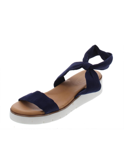 Corso Como Blayke Womens Open Toe Comfort Wedge Sandals In Blue