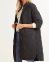 Z SUPPLY CATHARINA QUILT ZIP JACKET IN ONYX
