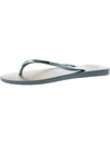 Havaianas Alpargatas Womens Flat Slip On Flip-flops In White