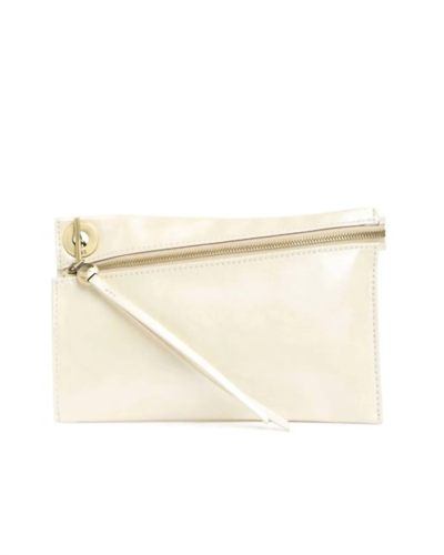 Hobo Link Clutch Wallet In Pearled Ivory In White