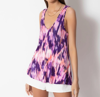 Tart Collections Eve Top In Diamond Ikat In Purple