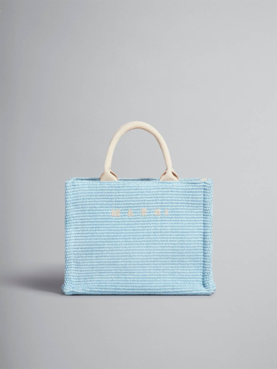 Marni Logo Embroidered Small Basket Bag In Multi