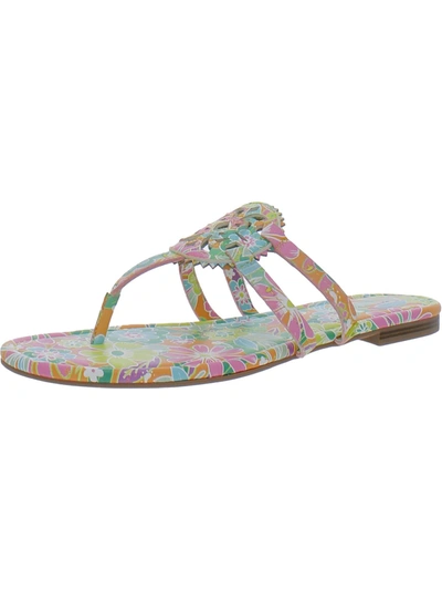 Circus By Sam Edelman Canyon Womens Laser Cut Slide Sandals In Multi