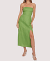 Lost + Wander Elia Strapless Linen & Cotton Maxi Dress In Multi