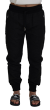 DOLCE & GABBANA DOLCE & GABBANA ELEGANT BLACK JOGGER PANTS FOR THE MODERN MEN'S MAN