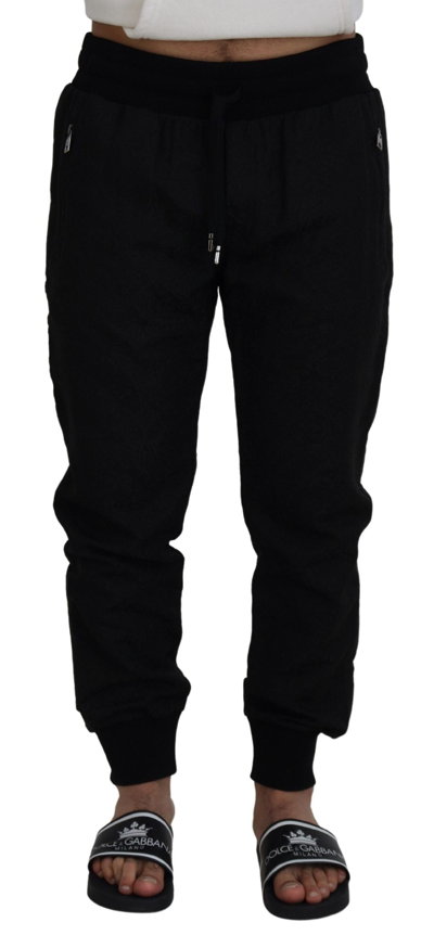 Dolce & Gabbana Elegant Black Jogger Pants For The Modern Men's Man