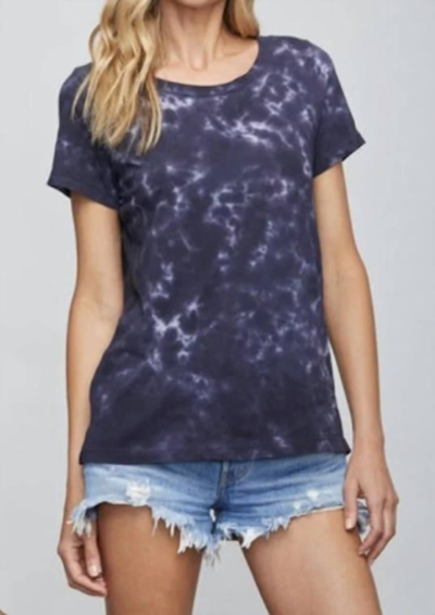 SUNDAYS CANNON T-SHIRT IN NAVY CLOUD WASH