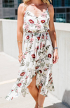 Jack By Bb Dakota Garden Bloom Printed Maxi Dress In Ivory In White