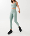 P.e Nation Grand Stand Legging In Iceberg Green In Blue