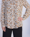 VELVET HEART OLIVINE LEOPARD BLOUSE IN BEIGE LEOPARD