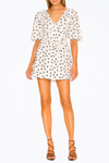 FOR LOVE & LEMONS CONNIE DAISY SEERSUCKER MINI DRESS IN IVORY