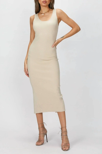 Harris Tapper Bea Dress In Ivory In Beige