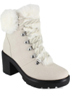 ESPRIT EMBER WOMENS LEATHER FAUX FUR TRIM BOOTIES