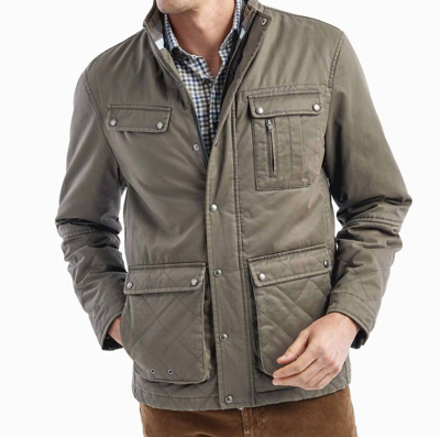 Johnnie-o Men's Norton Utility Jacket In Pine In Green