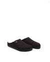 Birkenstock Zermatt Shearling Slipper (narrow) In Mocha In Black