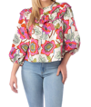 CROSBY BY MOLLIE BURCH FRANCINE TOP IN PEONY