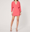 Iro Detina Dress In Hot Coral In Pink