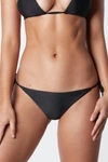 IT'S NOW COOL SIDE TIE STRING BIKINI BOTTOM IN BLACK