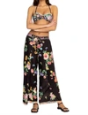 JOHNNY WAS BUTTERFLY WRAP PANT IN BLACK MULTI