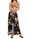 Johnny Was Butterfly Wrap Pant In Black Multi