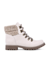 Cliffs By White Mountain Women's Pathfield Lace-up Hiking Boot In Winter White In White