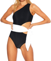 Beach Riot Carlie Side-tie Cutout One-piece Swimsuit In Multi