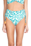 Johnny Was Ellyo Banded High Waisted Bottom In Blue Multi