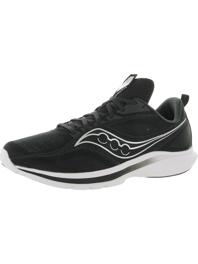Saucony Kinvara 13 Mens Running Active Athletic And Training Shoes In Black