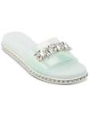 KARL LAGERFELD BIJOU WOMENS FLATS EMBELLISHED FLIP-FLOPS