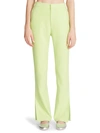 Steve Madden Spencer Womens Split Hem High Rise Flared Pants In Multi