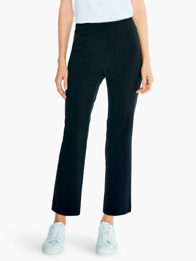 Nic + Zoe Tech Stretch Straight Pant In Black Onyx In Blue