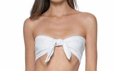 Pq Swim Waverly Tie Top In White