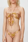 ADRIANA DEGREAS SEASHELL HALTERNECK BIKINI SET IN PINK