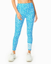 ADDISON BAY THE EVERYDAY LEGGING IN COURTSIDE BLUE FLORAL