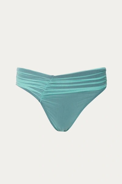 Beth Richards Mesh Delrey Bikini Bottom In Mint In Green