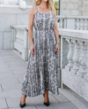 BISHOP + YOUNG MARA MIDI DRESS IN SNAKESKIN