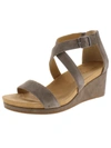 LUCKY BRAND KENADEE WOMENS SUEDE STRAPPY WEDGE SANDALS