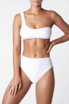 IT'S NOW COOL ASYMMETRIC ONE SHOULDER BIKINI TOP IN WHITE