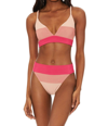 Beach Riot Riza Colorblock Bikini Top In Multi