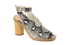 BAND OF GYPSIES VISTA LEATHER ANKLE STRAP SANDAL IN VEGAN SNAKE LEATHER