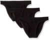 ON GOSSAMER WOMEN'S CABANA COTTON BIKINI PANTY - 3 PACK IN BLACK