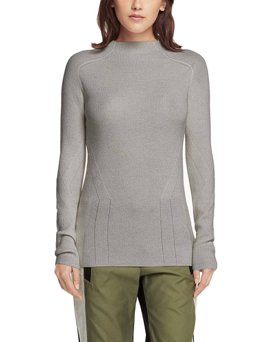 Rag & Bone Natasha Turtleneck Fine Knit Cashmere Sweater In Pale Heather In Grey