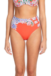 Johnny Was Drew High Waist Bottom In Orange Multi