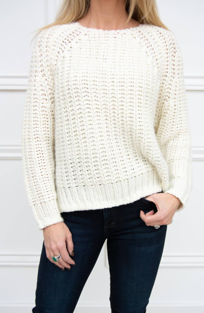 Kut From The Kloth Page Chunky Crew Neck Sweater In Ivory In White
