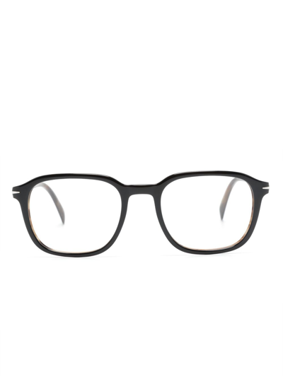 Eyewear By David Beckham Rectangle-frame Glasses In Black