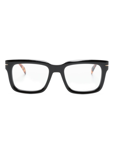 Eyewear By David Beckham Db 7107 Square-frame Glasses In Black
