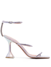 AMINA MUADDI GILDA 110MM CRYSTAL-EMBELLISHED SANDALS