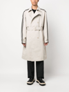 ADIDAS ORIGINALS STRIPED BELTED TRENCH COAT
