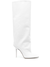 Attico Sienna Leather Knee-high Boots In White