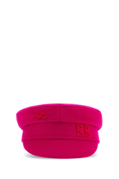 Ruslan Baginskiy Curved Peak Beret In Pink